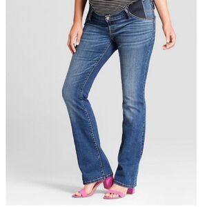 COPY - Isabel Maternity Skinny bootcut blue jeans size 10
